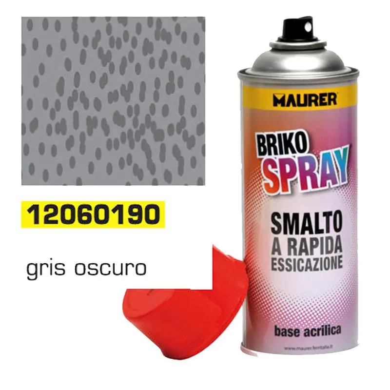 Spray pintura gris forja oscuro 400 ml. Maurer