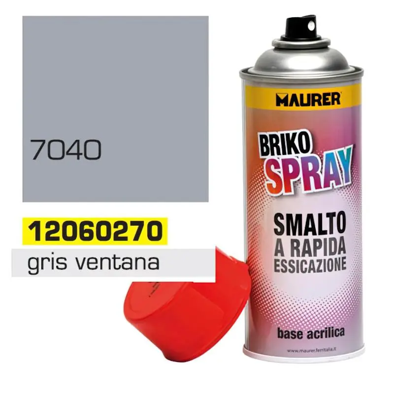 Spray pintura gris ventana 400 ml. Maurer