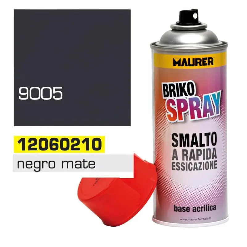 Spray pintura negro mate profundo 400 ml. MAURER