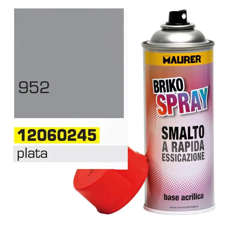 Spray pintura plata 400 ml. MAURER