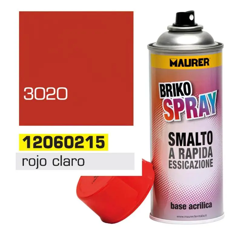 Spray pintura rojo claro trafico 400 ml. MAURER