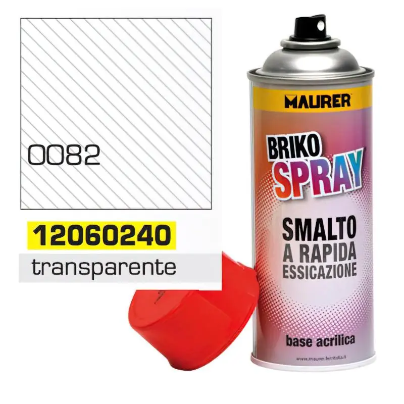 Spray pintura transparente brillo 400 ml. MAURER