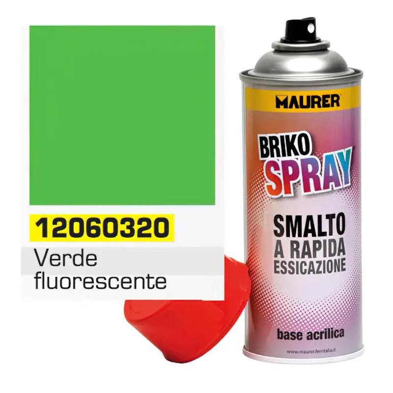 Spray pintura verde fluorescente 400 ml. Maurer