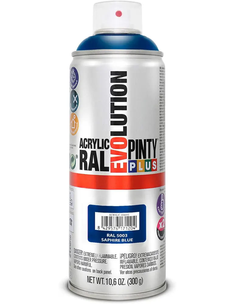 Spray acrilico brillante pintyplus ral 400 ml (ral 5003 azul zafiro) Novasol