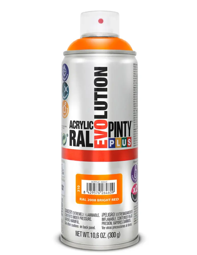 Spray acrilico brillante pintyplus ral 400 ml (ral 2008) Novasol