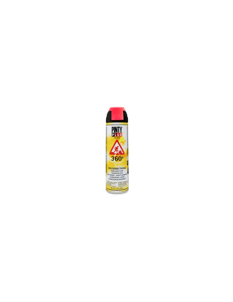 Spray marcador fluor 360º rojo 500 ml Novasol