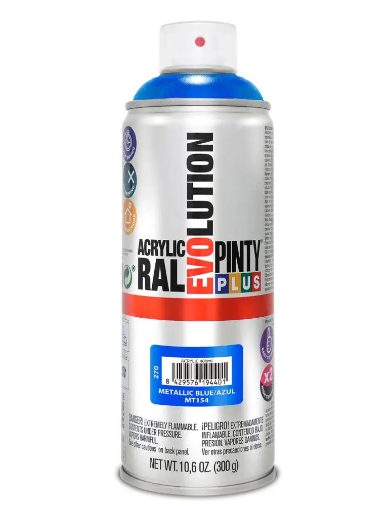 Spray pintura metalizada pintyplus 400 ml (azul metalizado mt154) Novasol