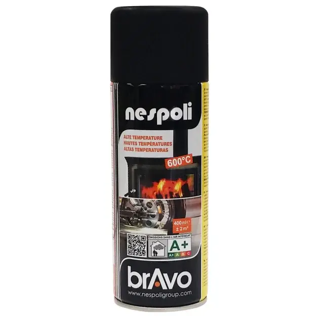 Spray altas temperaturas negro 400 ml