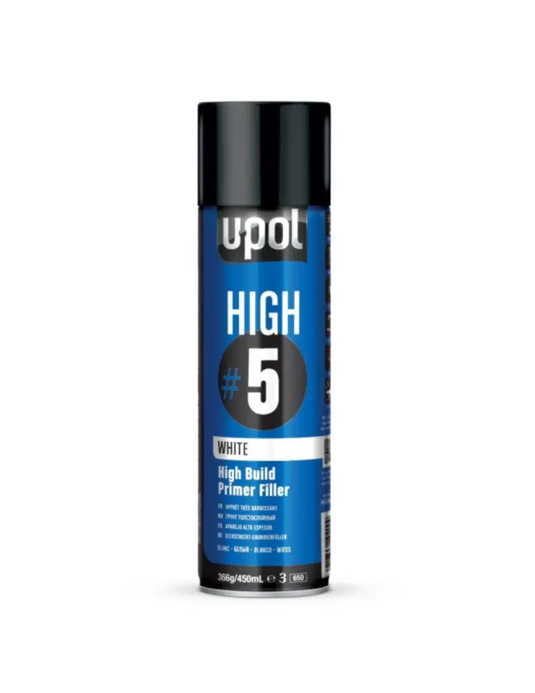 Spray aparejo alto espesor high 5 blanco 450 ml U-pol