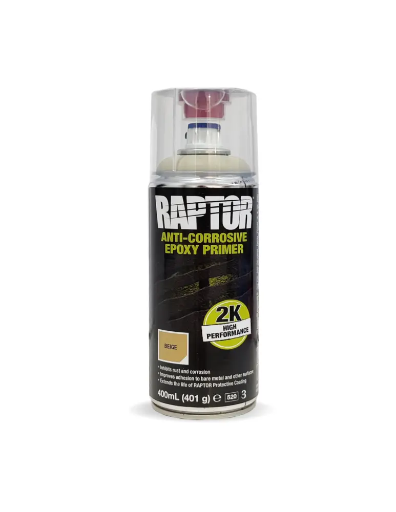 Spray imprimacion epoxi raptor 2k beige 400 ml U-pol