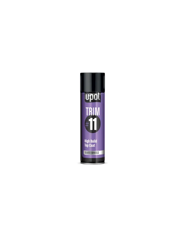 Spray premium trim 11 plata llantas u-pol 450 ml