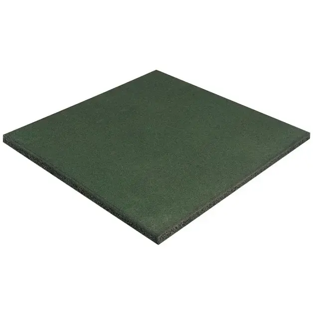Loseta de caucho 50 x 50 x 2,5 cm verde soulet