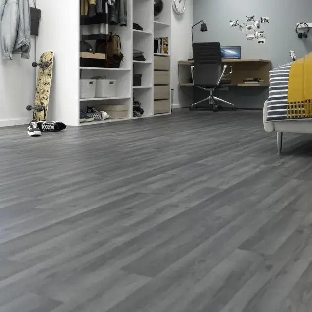 Suelo laminado AC4 Valdanos gris 128,6x19,4 cm Cooke & Lewis cooke_lewis