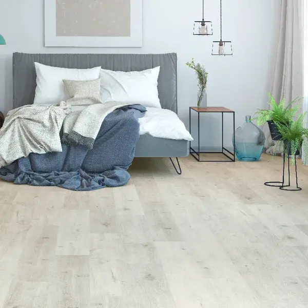 Suelo laminado blanco doncaster ac4 8 mm cooke_lewis