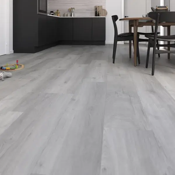 Suelo laminado Roccapina AC4 8mm roble gris Cooke & Lewis cooke_lewis
