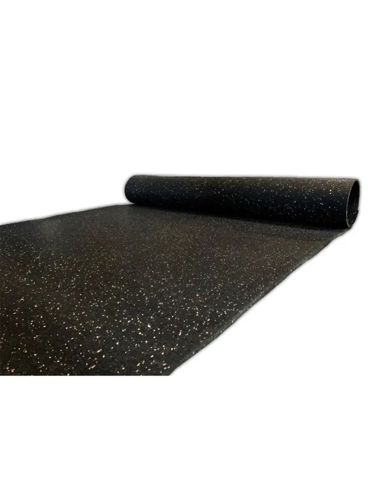 4mm c/negro 1.25 alto x15mt - suelo para gimnasio sport negro epdm - rollo Jardin202