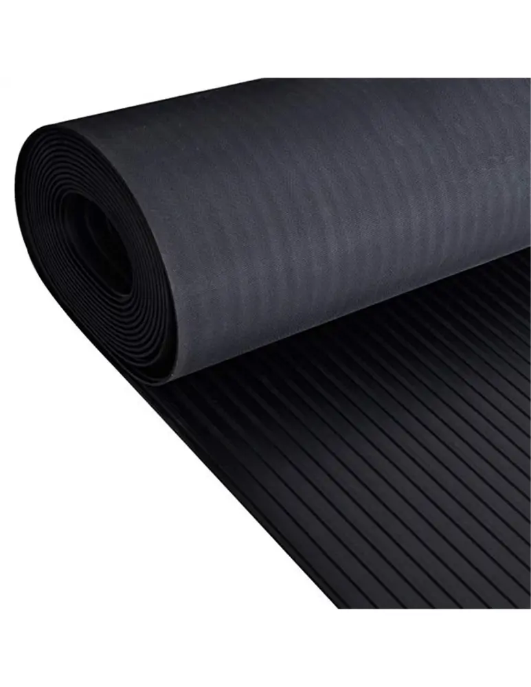 Estera antideslizante cordoncillo ancho - suelo caucho goma - 4x1.5 metros Jardin202