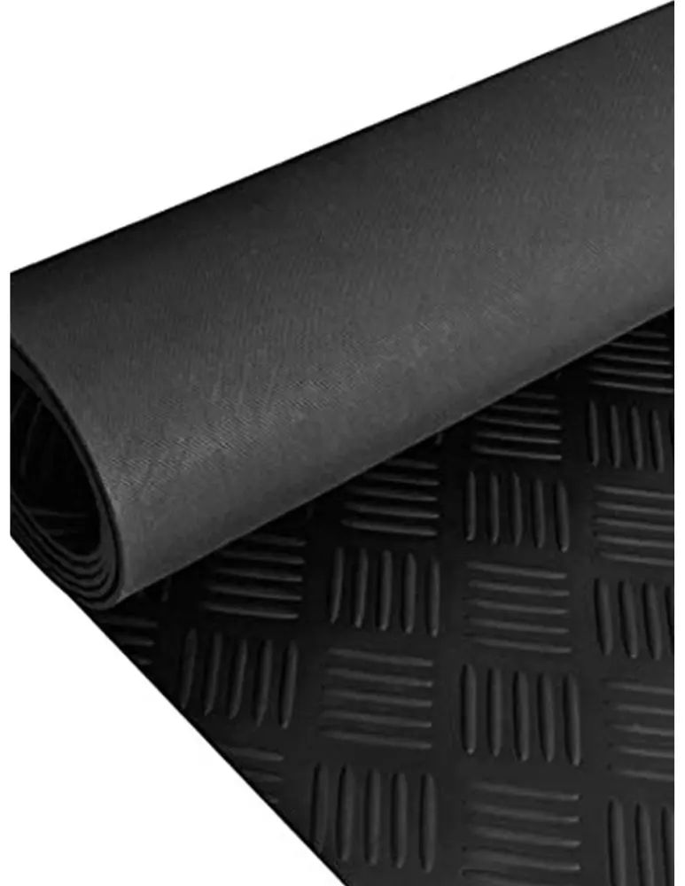 Estera antideslizante suelo caucho goma - adro de rayas - 10x1.5 metros - Jardin202