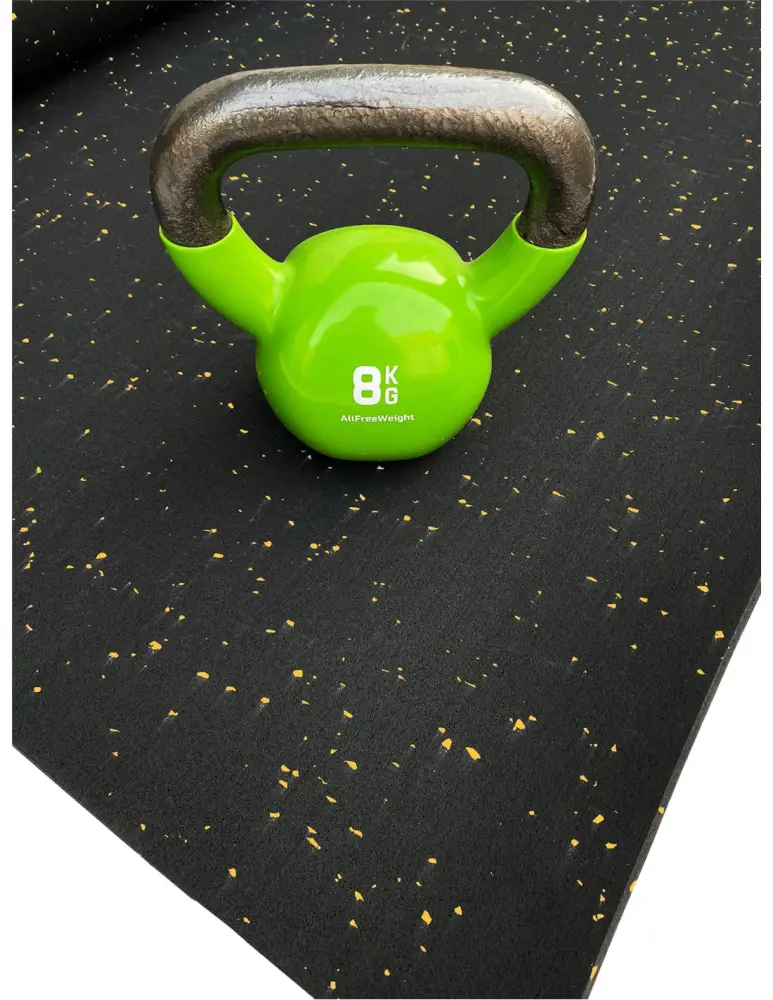 Esterilla de ejercicio moteado amarillo - fitness especial para gimnasios - Jardin202