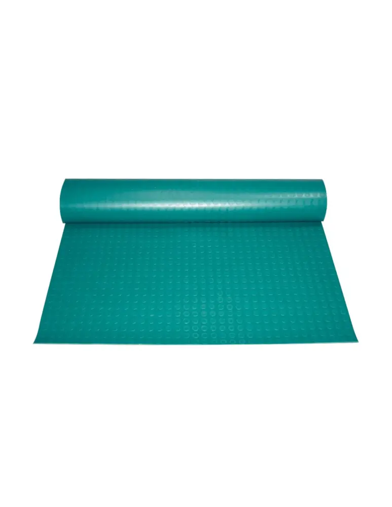 Rollo: 1x10 metros - verde - pavimento de círculos - suelo de caucho - col Jardin202