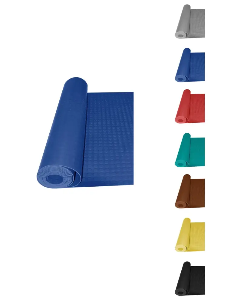 Rollo: 1x15 metros - azul - pavimento de círculos - suelo de caucho - colo Jardin202