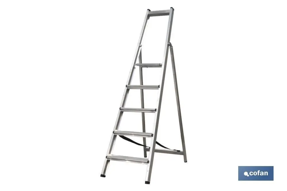 Escalera aluminio soldada 9 peldaños - reforzada Cofan