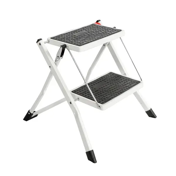 Escalera plegable compacta 2 peldaños