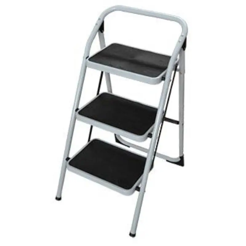 Taburete 3 peldaños tubo redondo bajo Wurko