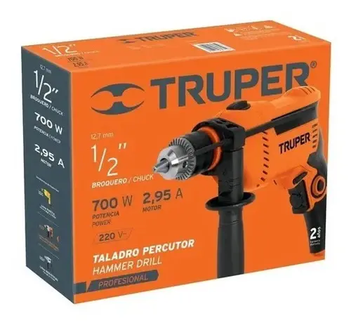 Taladro 13mm 700w 1/2" 15347 - Truper