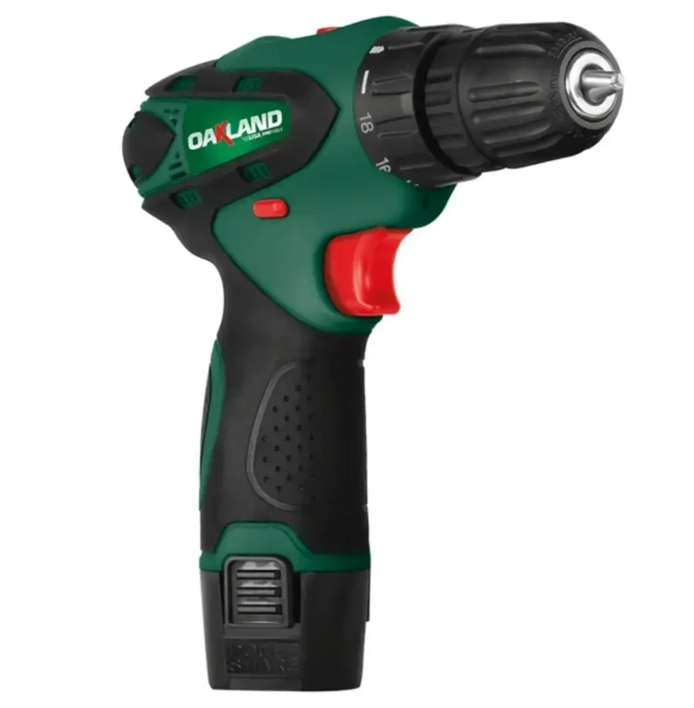 Taladro Atornillador 12V Con 2 Baterias Li-Ion + Maletin Oakland TB-1500