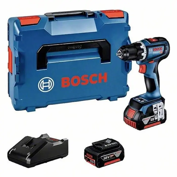 Taladro atornillador gsr 18v-90 c Bosch - 2 bat.4.0ah procore + gal 18v-40 | Potente |
