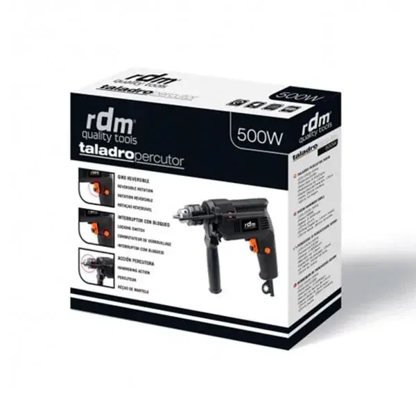 Taladro Percutor reutilizable RDM Quality Tools 500W - Envío Rápido Incluido