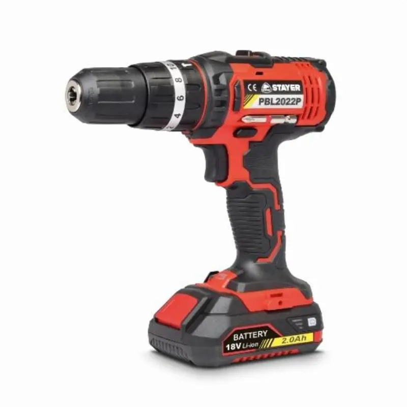 Stayer taladro bateria percutor 18v 2 ah + 2bat ref pbl 2022 pk Fplus