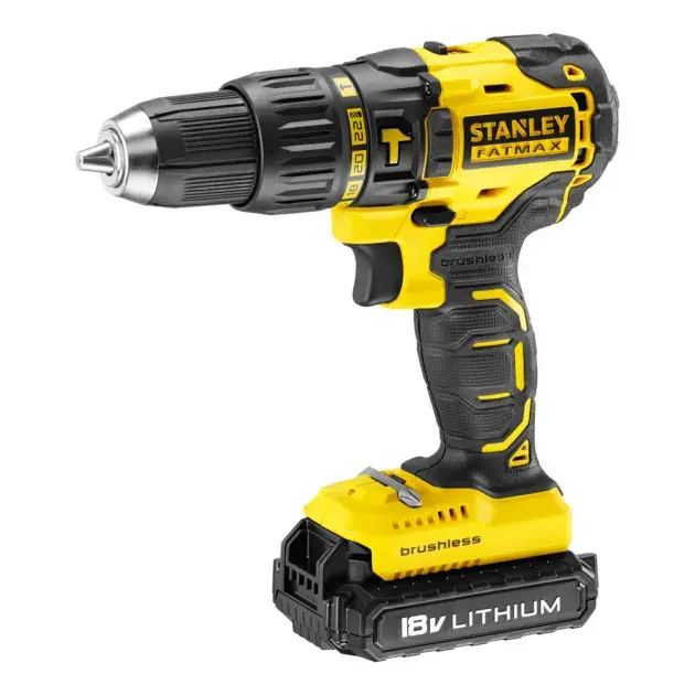 Taladro percutor 18 V brushless 2 baterías 2 Ah Stanley stanley_fatmax