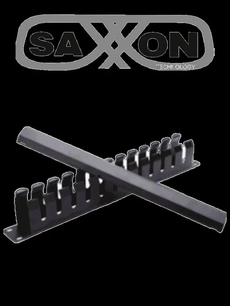 Adaptador de Superficie SAXXON SXORGNET24P - Organizador de cables horizontal con tapa para rack de19" / 1U / 24 posicione...