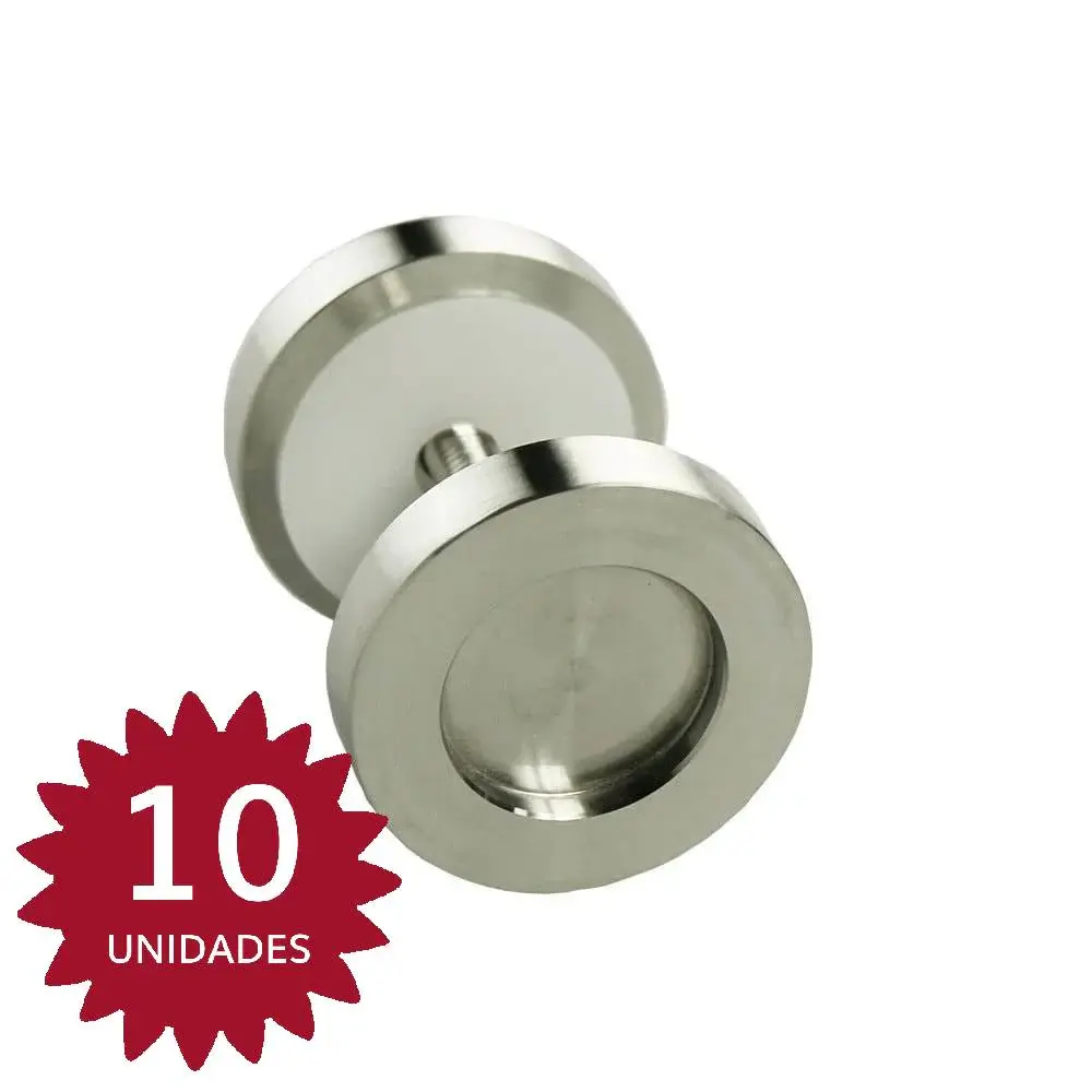 Pack 10 Tirador-Uñero redondo de acero inoxidable para puerta de madera. con Cámara HD