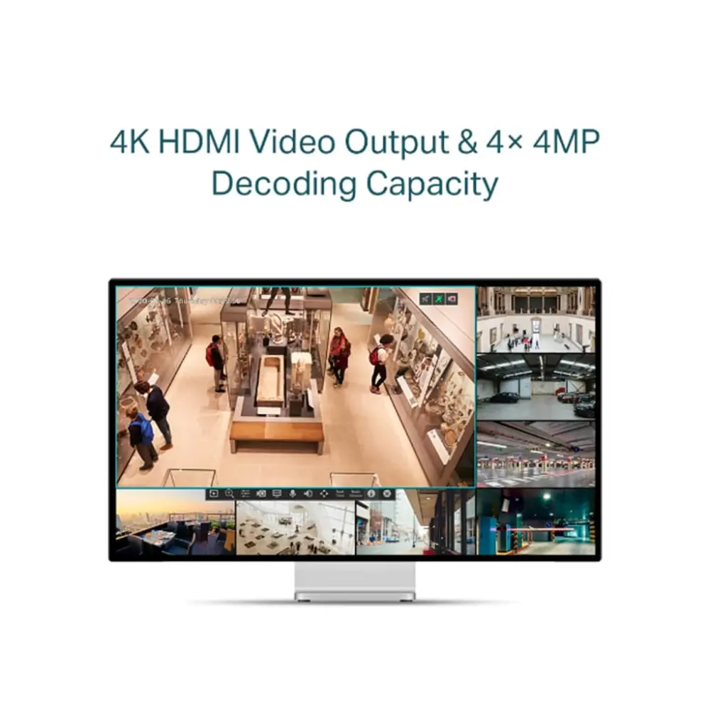 Sistema de Vigilancia Inteligente TP-LINK VIGI NVR1008H-8P 8 Canales PoE+ 1HDD H265+