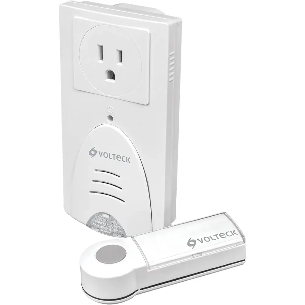 Timbre inalambrico con receptor para enchufar, 1 tono VOLTECK TIMI-100C | Instalación Incluida