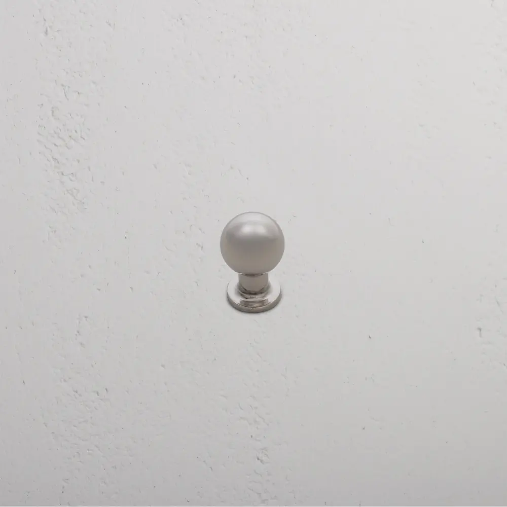 Bayswater Tirador redondo compacto para armarios - Níquel pulido (10 Unidades)