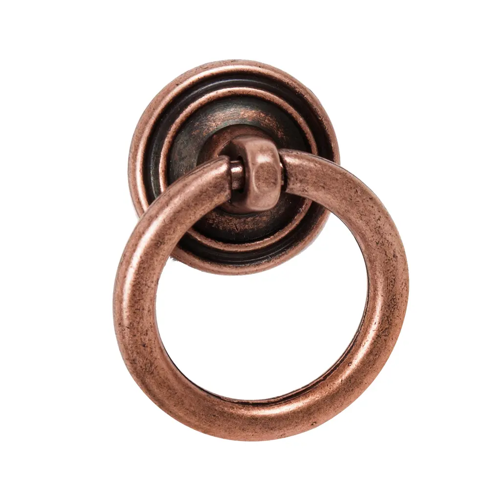 Tirador anilla 32mm cobre antiguo lote de 36 para Cocinas Modernas