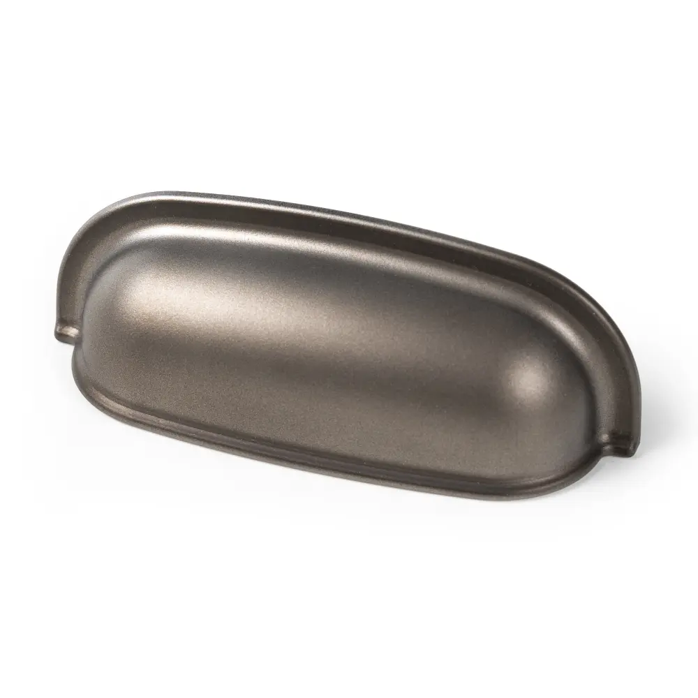 Tirador de cuenco 64mm abs plata mate, lote de 36 para Puertas Pesadas