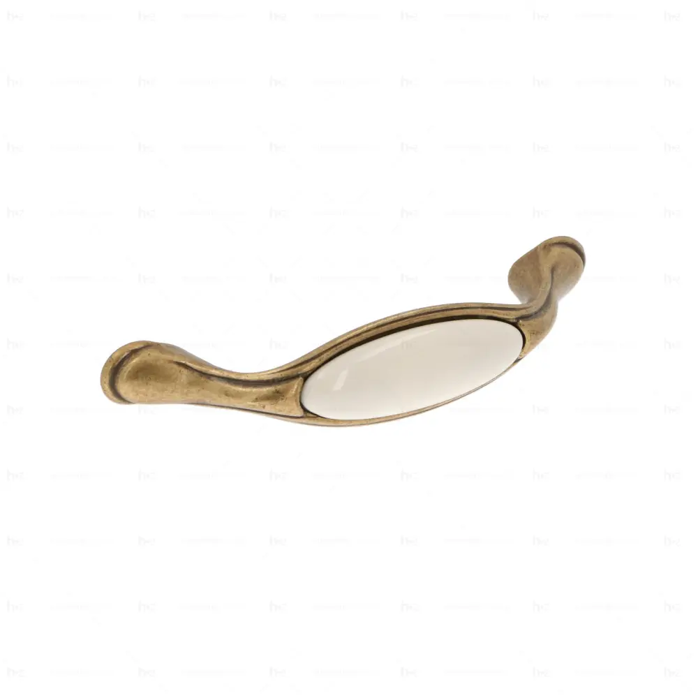 Tirador para mueble, material aleación de cinc / porcelana.