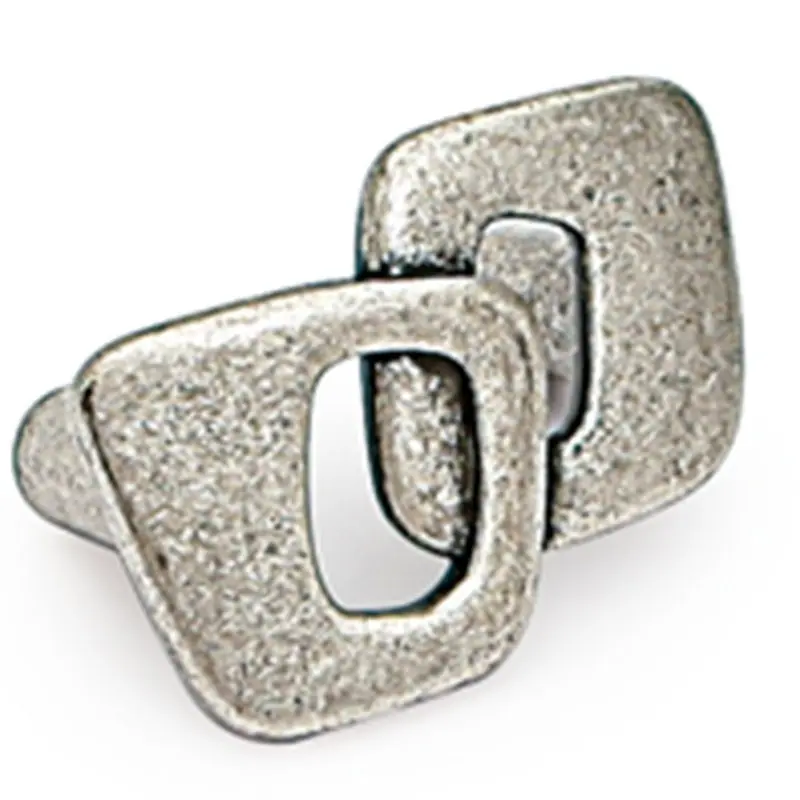 Aros tirador zamak 32mm. Acabado plata vieja | Acero Inoxidable |