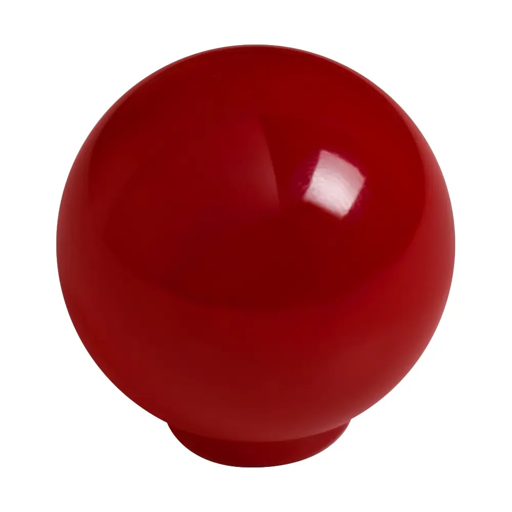 Bisagra Oculta Tirador bola abs 34mm rojo resplandeciente lote de 50