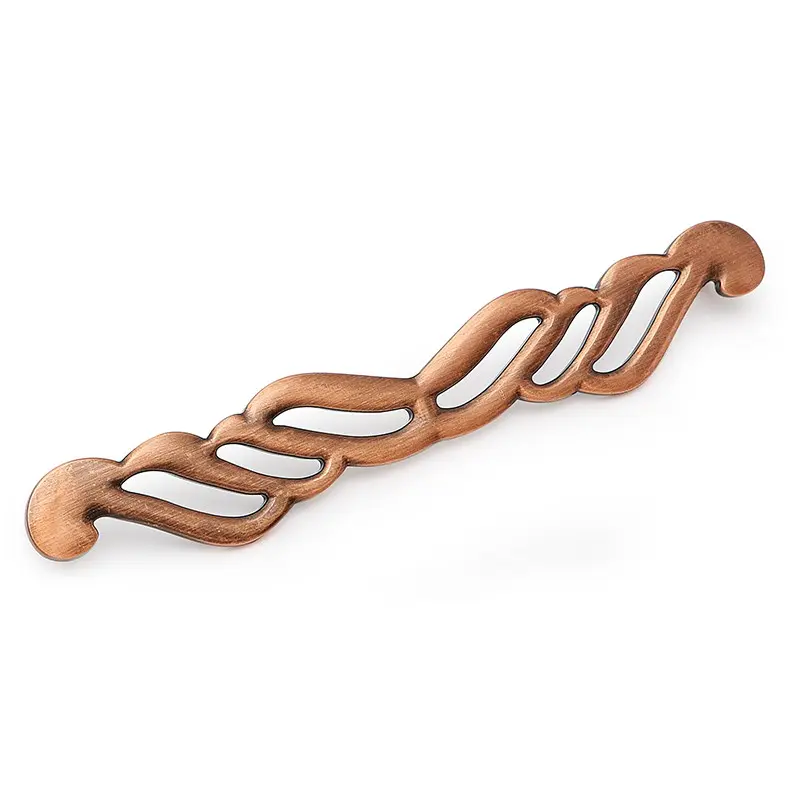 Moustache tirador zamak 192mm. Acabado bronce para Puertas Pesadas