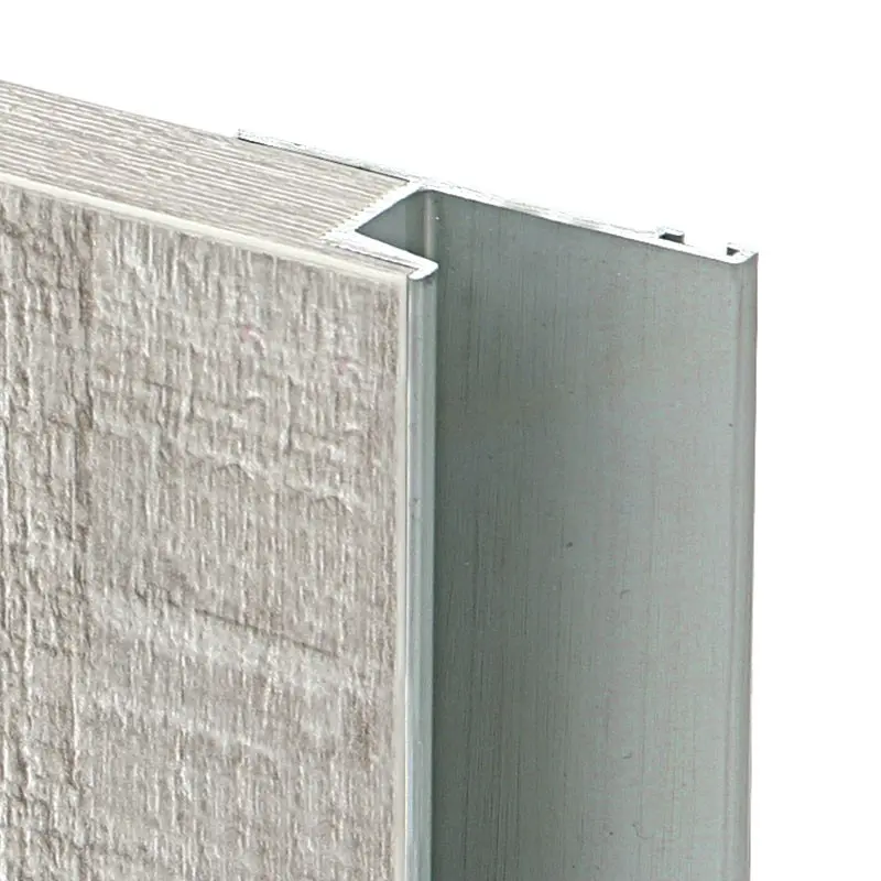 Perfil tirador aluminio calas 50a 2,60 efecto inox para Cocinas Modernas