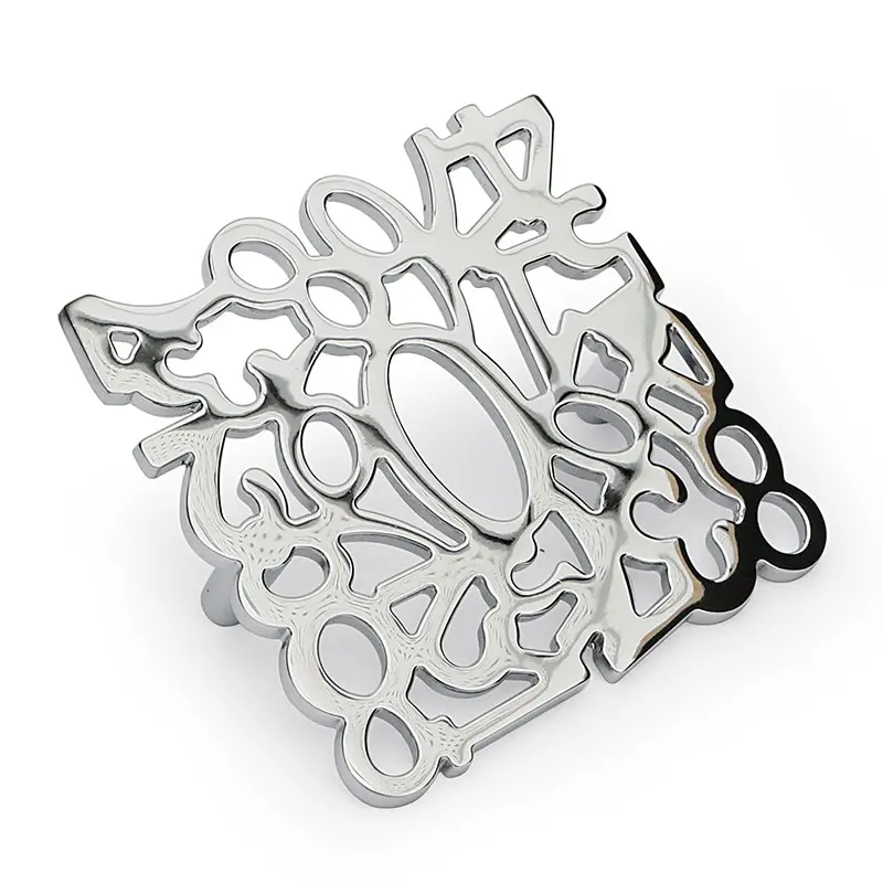 Perno de Ajuste Number tirador zamak cuadrado. Acabado cromo