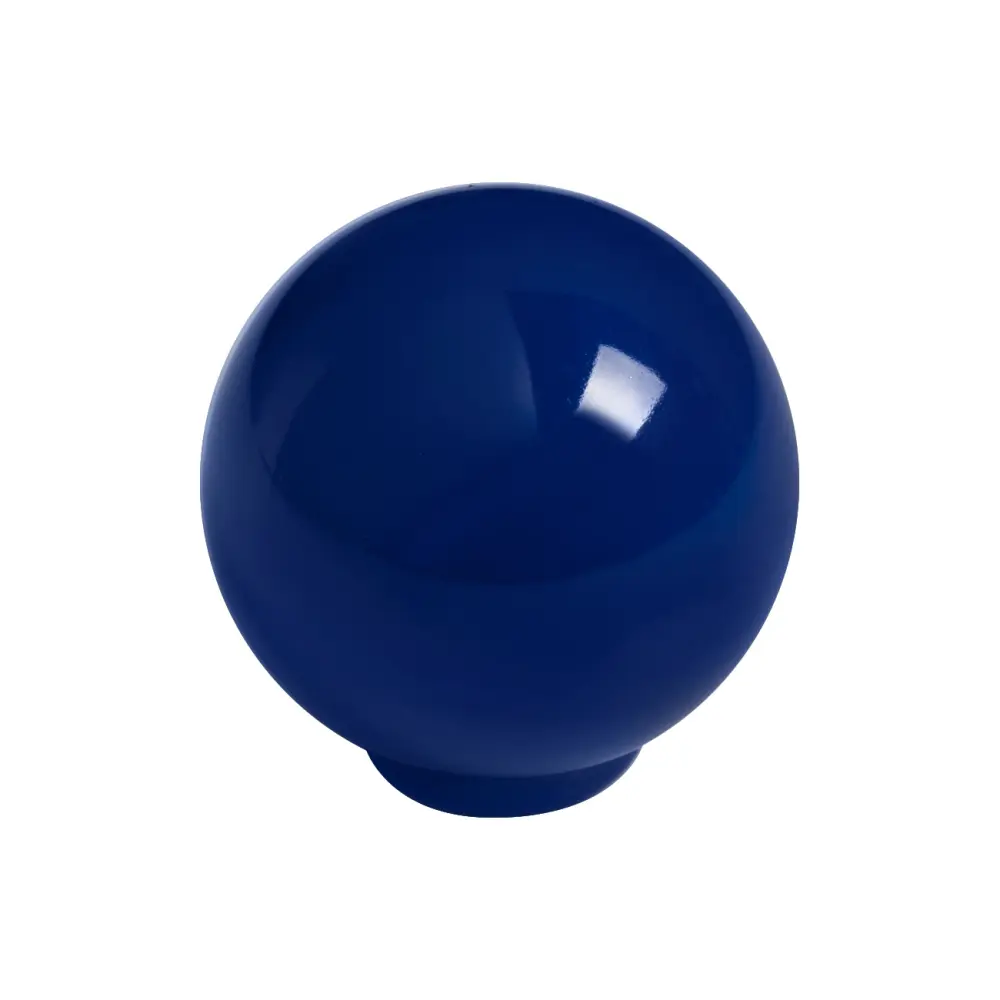 Perno de Ajuste Tirador bola abs 24mm azul opaco brillo, lote de 75