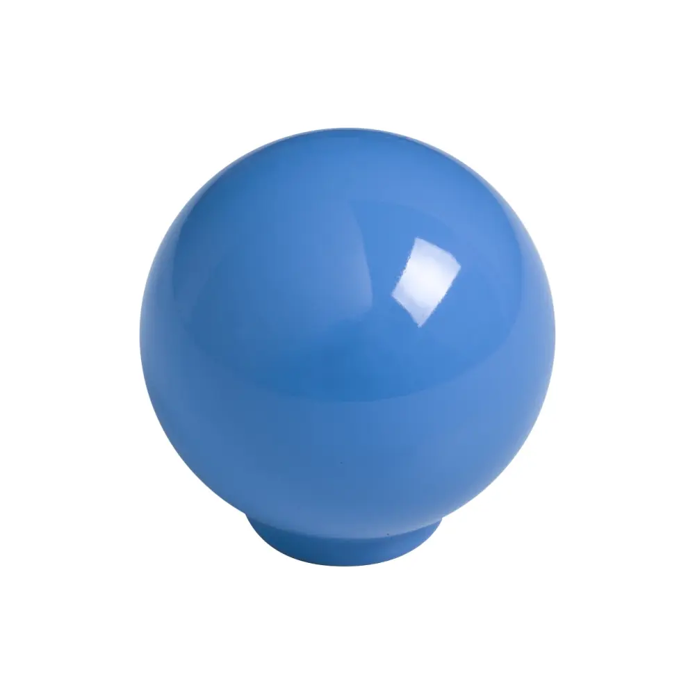 Tirador bola abs 24mm azul brillo lote de 75 para Muebles de Baño