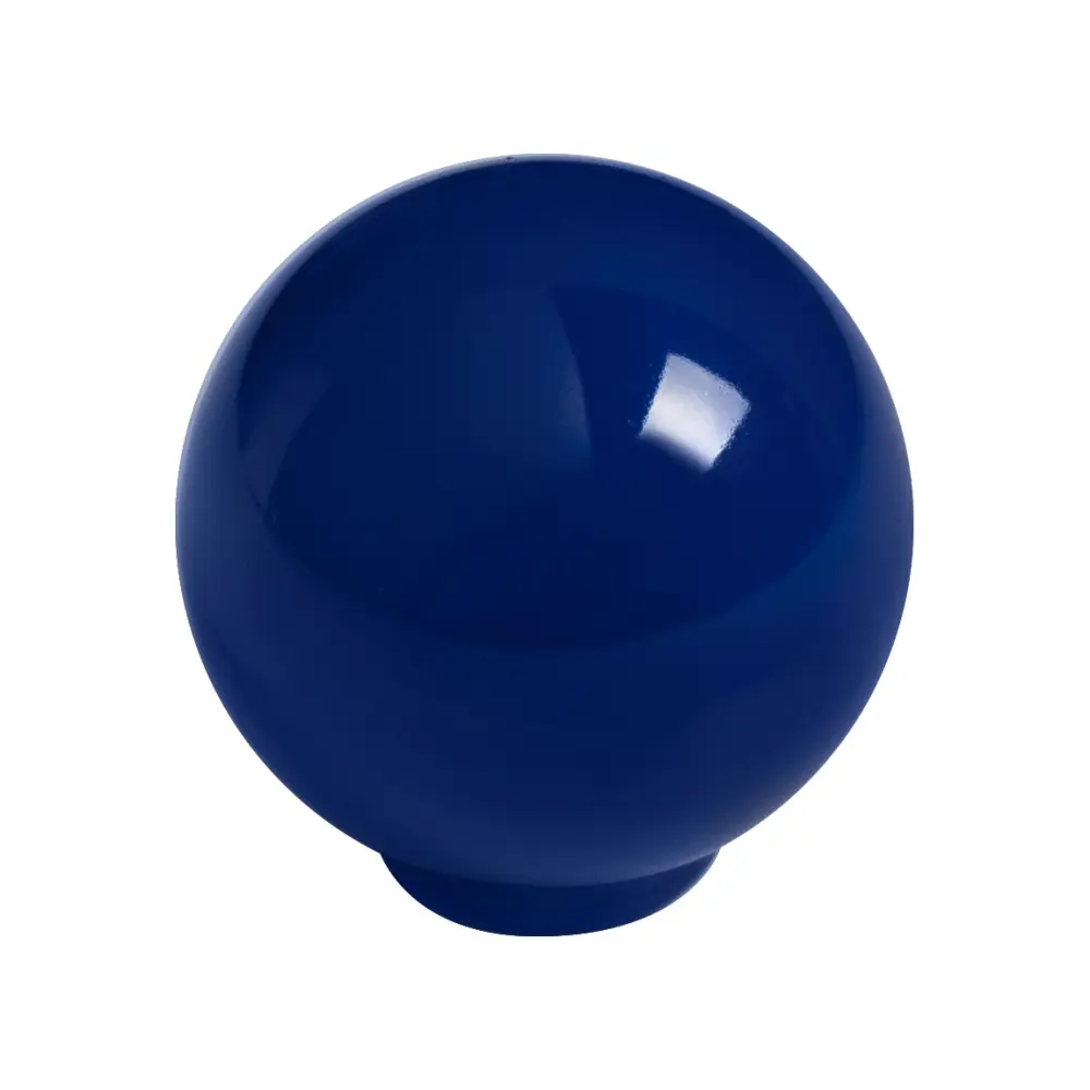 Tirador bola abs 29mm azul opaco brillo, lote de 50 para Puertas Pesadas